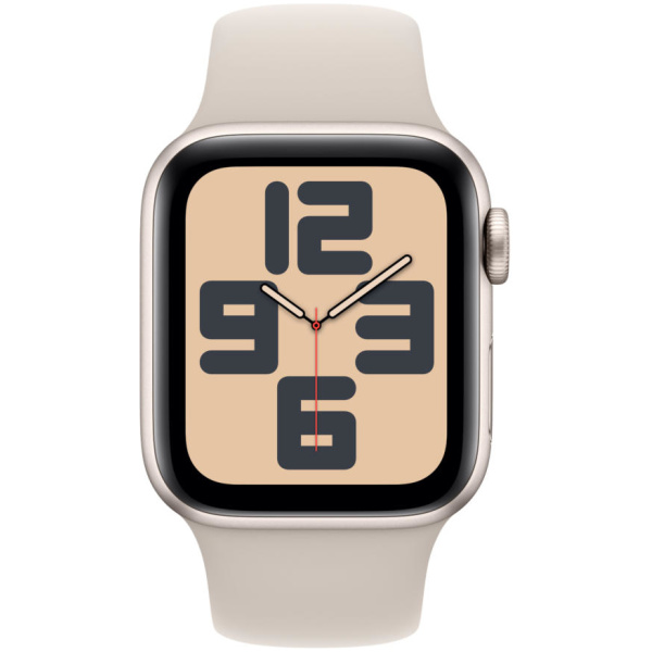 Apple Watch SE (2nd Gen) 40mm Starlight Aluminum Case(2nd Gen) w/ Starlight Sport Band (2023) - S/M - Image 2