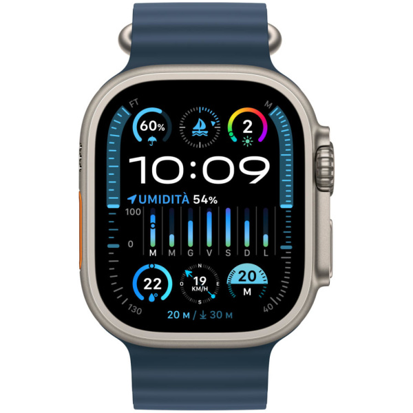 Apple Watch Ultra 2 [GPS + Cellular 49mm] Smartwatch with Rugged Titanium Case & Blue Ocean Band - Image 2
