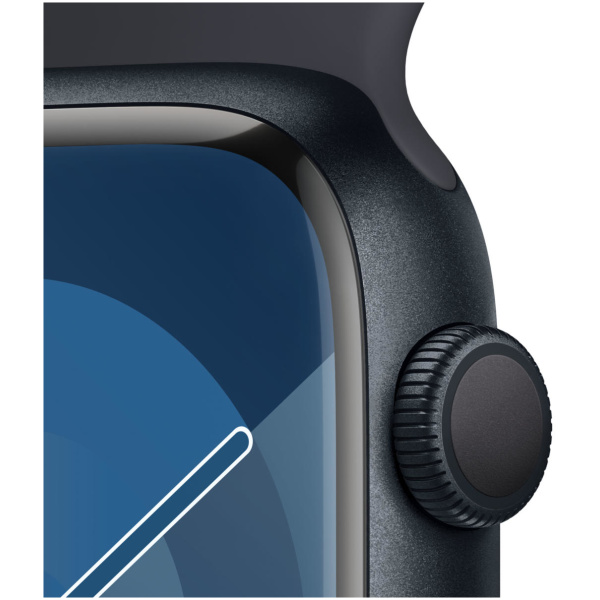 Apple Watch Series 9 GPS 45mm Midnight Aluminum Case with Midnight Sport Band - M/L - Image 3