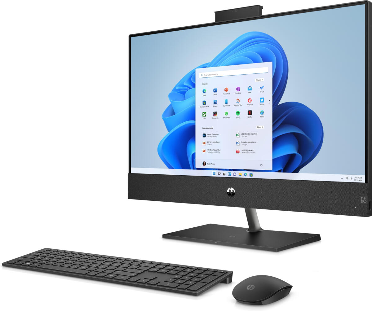 HP Pavilion 24-CA1234 ALL-IN-ONE Core™ i5-12400T 1.8GHz 1TB SSD 12GB 23.8" (1920x1080) TOUCHSCREEN BT WIN11 Webcam BLACK Wireless Keyboard & Mouse