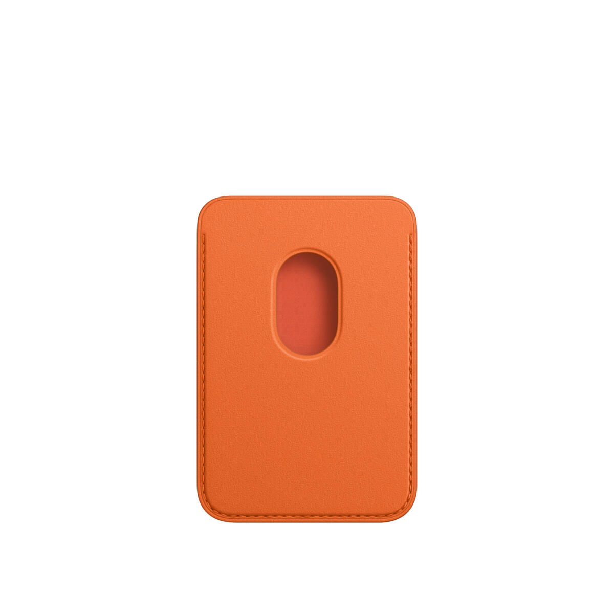 Apple iPhone Leather Wallet w/ MagSafe and FindMy Orange - Image 3