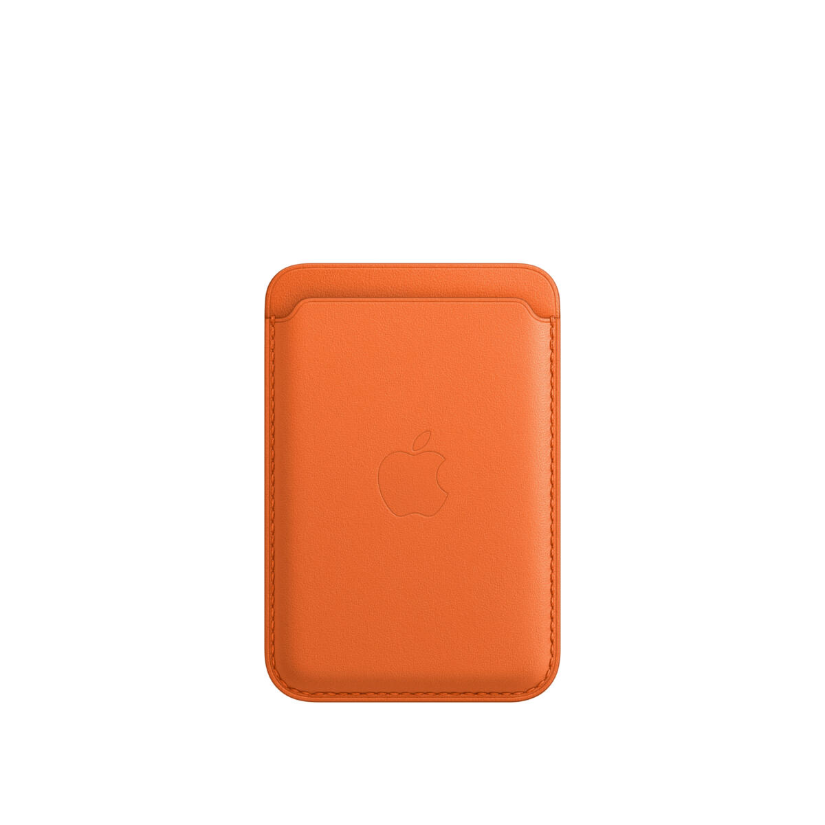 Apple iPhone Leather Wallet w/ MagSafe and FindMy Orange