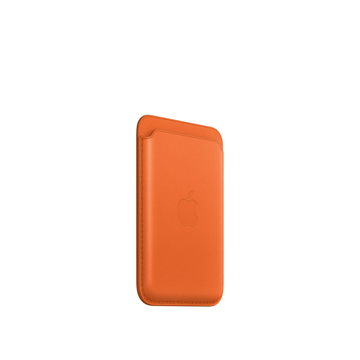Apple iPhone Leather Wallet w/ MagSafe and FindMy Orange - Image 2