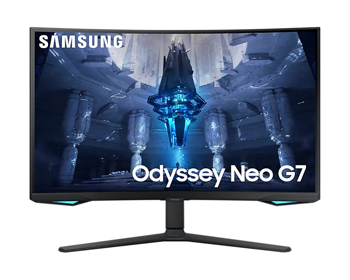 Samsung 32" Odyssey Neo G7 4K UHD 165Hz 1ms Quantum HDR2000 Curved Gaming Monitor - Image 2