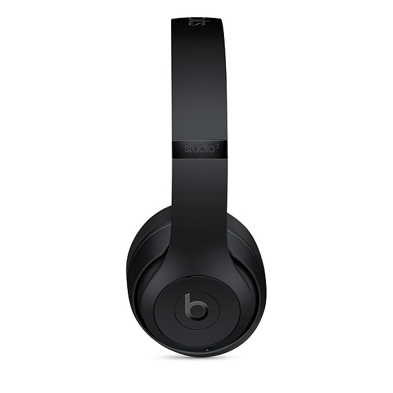 Beats Studio³ Wireless Over‑Ear Headphones MATTE BLACK : Bluetooth, Pure Adaptive Noise Canceling, On-Headphone Controls, Built-In Mic, Up to 22 Hours of Battery Life - Image 2