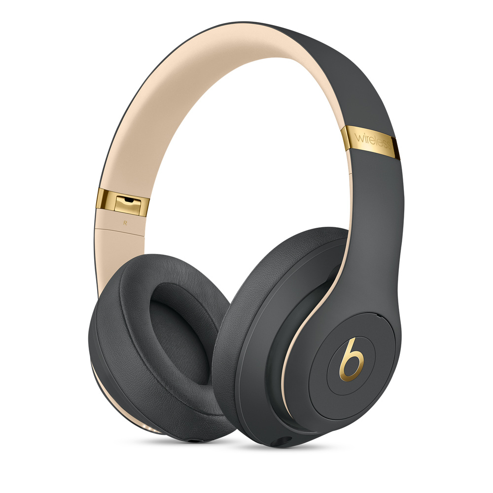 Beats Studio³ Wireless Over‑Ear Headphones SHADOW GRAY / SKYLINE : Bluetooth, Pure Adaptive Noise Canceling, On-Headphone Controls, Built-In Mic, Up to 22 Hours of Battery Life