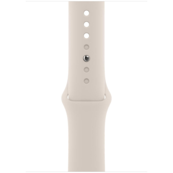 Apple Watch SE (2nd Gen) 44mm Starlight Aluminum Case with Starlight Sport Band - M/L - Image 3