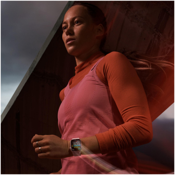 Apple Watch Series 9 GPS 41mm Midnight Aluminum Case with Midnight Sport Band - S/M - Image 5