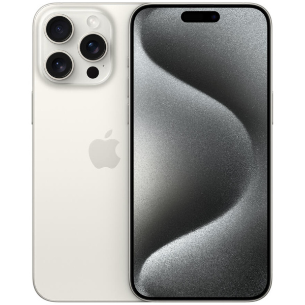 Apple iPhone 15 PRO MAX 1TB WHITE TITANIUM Unlocked (eSim US Specs)