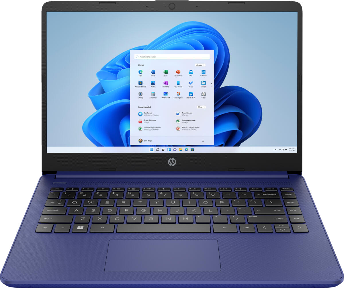 HP 14-FQ1025 AMD Ryzen™ 5 5700U 512GB SSD 16GB 14" (1366x768) TOUCHSCREEN WIN11 BLUE