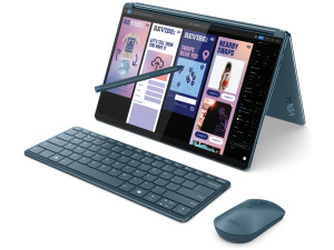 Lenovo YOGA BOOK 9 13IMU9 Core™ Ultra 7 155U 1TB SSD 16GB DUAL 13.3" (2880x1800) OLED TOUCHSCREEN WIN11 Pro TIDAL TEAL Lenovo 600 Bluetooth® Silent Mouse + Digital Pen 3 + Folio Stand