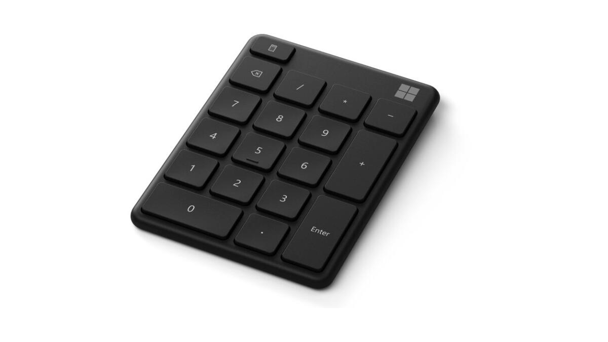 Microsoft Standalone Bluetooth 18-Key Number Pad BLACK - Image 2