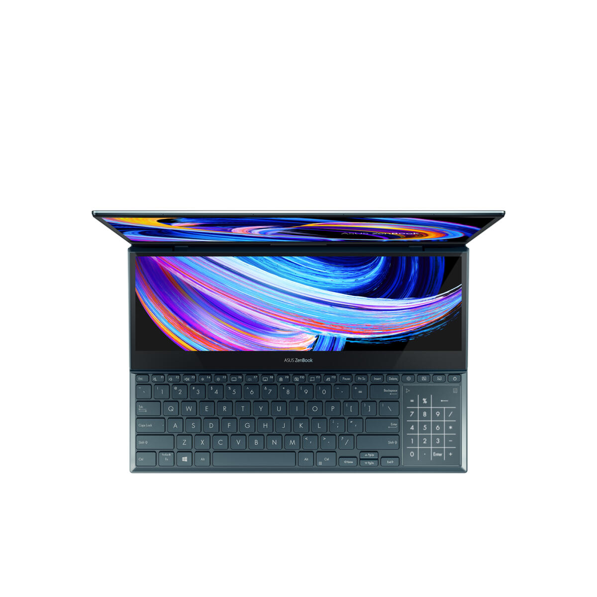Asus ZenBook Pro Duo UX582ZM-XS99T Core™ i9-12900H 1TB SSD 32GB 15.6" (3840x2160) OLED TOUCHSCREEN + 14" (3840x1100) ScreenPad Plus WIN11 Pro NVIDIA® RTX 3060 6144MB CELESTIAL BLUE Backlit Keyboard Stylus MIL-STD 810H - Image 6