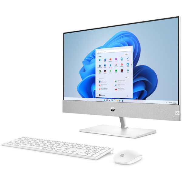 HP Pavilion 24-CA2019 ALL-IN-ONE Core™ i5-13400T 512GB SSD 12GB 23.8" (1920x1080) WIN11 SNOWFLAKE WHITE Wireless Keyboard & Mouse - Image 2