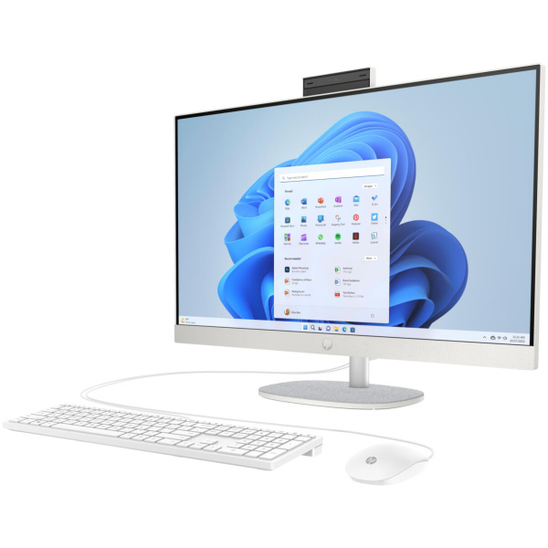 HP 27-CR006 ALL-IN-ONE Core™ i5-1335U 256GB SSD 8GB 27" (1920x1080) IPS WIN11 Keyboard Mouse WHITE - Image 3