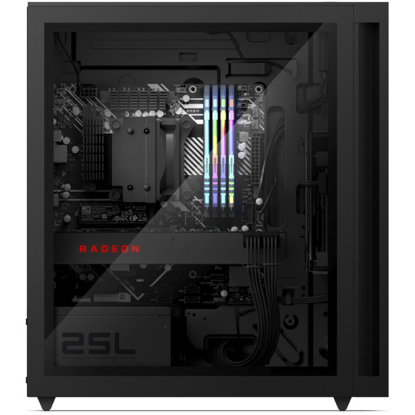 HP OMEN 25L GT15-0524 GAMING TOWER Ryzen™ 5 5600G 1TB SSD 16GB WIN11 Radeon™ RX 7600 8192MB Keyboard Mouse BLACK - Image 4