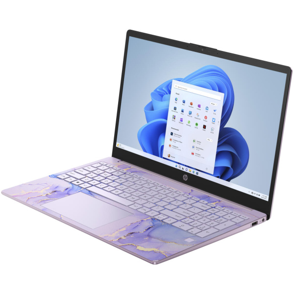 HP 15-FD0624 Intel® N100 128GB UFS 4GB 15.6" (1366x768) WIN11 PURPLE Backlit Keyboard FP Reader - Image 2