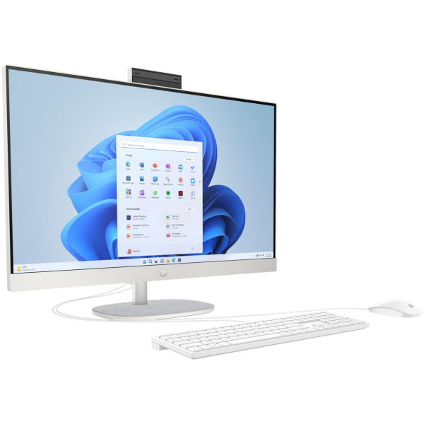 HP 27-CR006 ALL-IN-ONE Core™ i5-1335U 256GB SSD 8GB 27" (1920x1080) IPS WIN11 Keyboard Mouse WHITE - Image 2