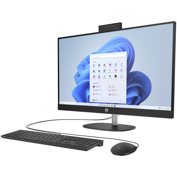 HP 27-CR0025T ALL-IN-ONE Core™ i5-1335U 512GB SSD 16GB 27" (1920x1080) IPS WIN11 Webcam Keyboard Mouse BLACK - Image 2