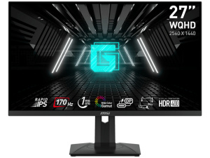 MSI G274QPF GAMING Monitor 27" WQHD (2560x1440) 170Hz Rapid IPS 1ms (GtG) 300 cd/m² HDR400 1000:1 2xHDMI (2.0b) 1xDP (1.4a) AC100-240V, 50/60Hz 16:9 Adjustable Stand BLACK
