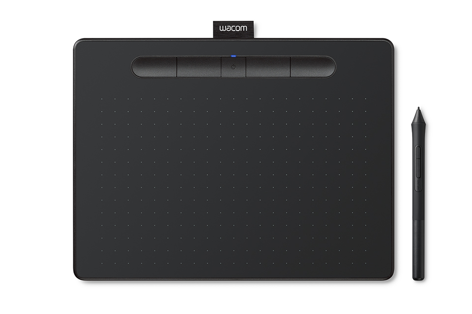 Wacom Intuos Medium Bluetooth Graphics Drawing Tablet, Portable for ...