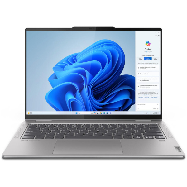 Lenovo YOGA 7 14AHP9 2-IN-1 AMD Ryzen™ 7 8840HS 1TB SSD 16GB 14" (1920x1200) TOUCHSCREEN WIN11 ARTIC GRAY Backlit Keyboard FP Reader