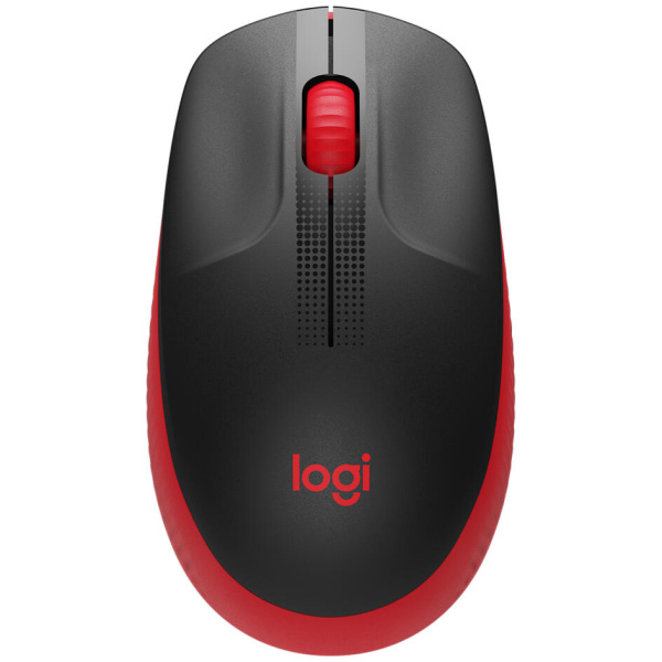 Logitech M190 Full-size Wireless mouse USB Red