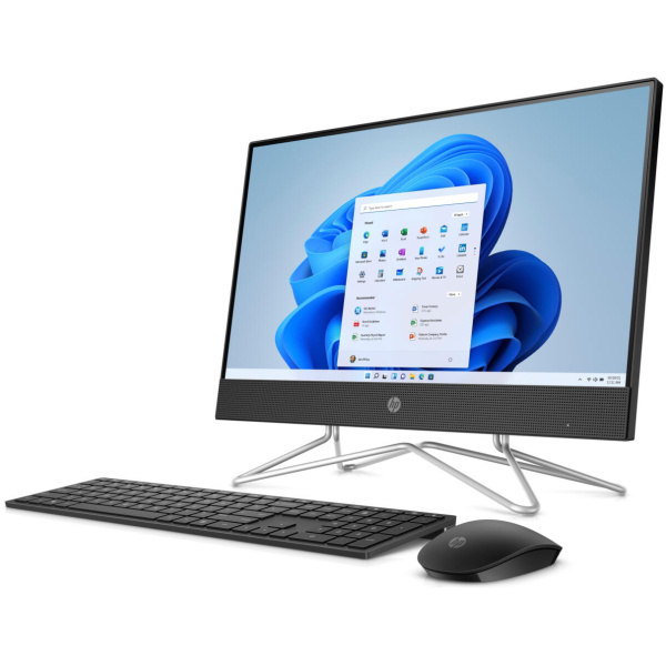 HP 22-DD0153 ALL-IN-ONE Pentium® J5040 128GB SSD 8GB 21.5" (1920x1080) WIN11 S Webcam Keyboard Mouse BLACK - Image 2