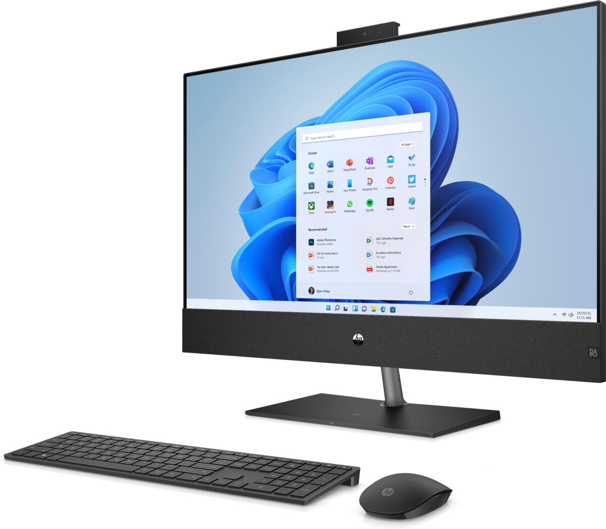 HP Pavilion 32-B0019 ALL-IN-ONE Core™ i7-12700T 512GB SSD 16GB 31.5" (2560x1400) WIN11 SPARKLING BLACK Wireless Keyboard & Mouse FRENCH/ENGLISH - Image 2