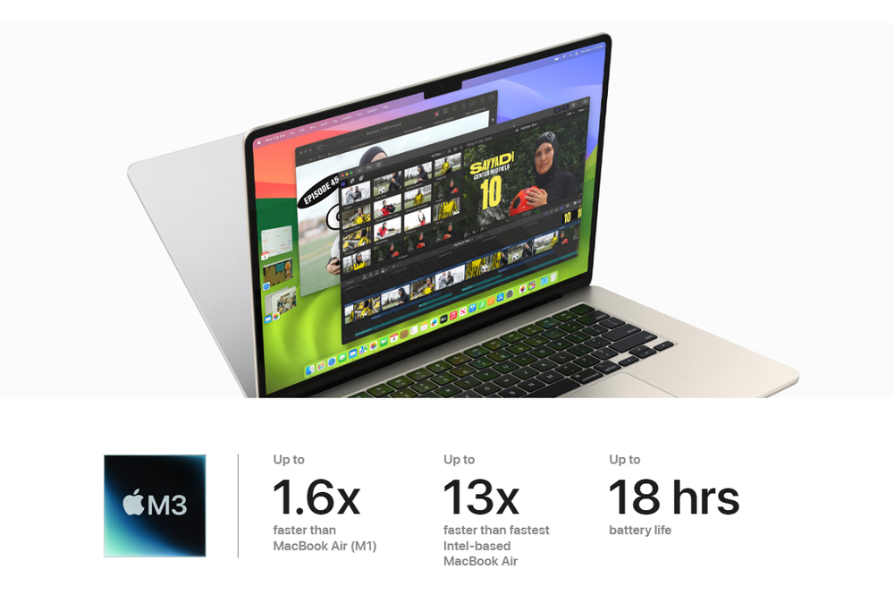 Apple MacBook Air 2024 M3 Chip 8-core with 8-core GPU 256GB Apple MacBook Air 2024 M3 Chip 8-core with 8-core GPU 256GB