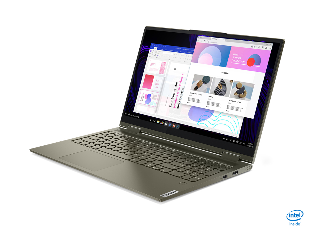 Lenovo YOGA 7 15ITL5 2-IN-1 Core™ i7-1165G7 512GB SSD 12GB 15.6" (1920x1080) TOUCHSCREEN IPS WIN11 DARK MOSS Backlit Keyboard FP Reader