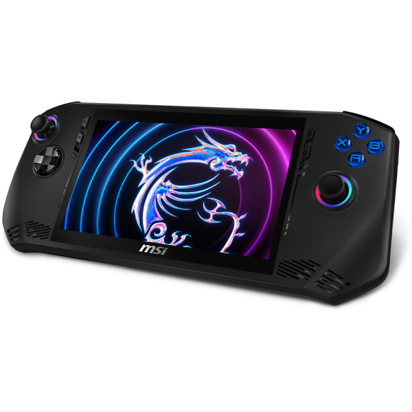 MSI Claw A1M-051 Portable GAMING Handheld Console BLACK : Core™ Ultra 7-155H, 512GB SSD , 16GB LPDDR5, 7" (1920x1080) TOUCHSCREEN 120Hz IPS, Hall Effect Joysticks / Triggers, BT5.4 / WiFi 7, 53Whr Battery - Image 2