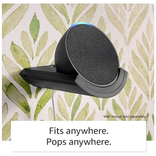 Amazon Echo Pop Smart Speaker CHARCOAL : Alexa Built-in, 1.95" Front-Firing Speaker, Dual-Band Wi-Fi 5 / Bluetooth, Mic Off Button for Privacy, eero Wi-Fi Compatibility - Image 6