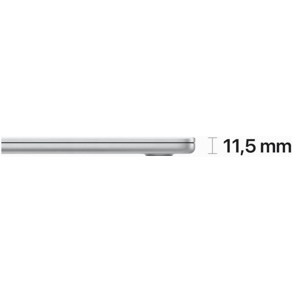 Apple MacBook Air 2023 M2 Chip 8-core with 10-core GPU 256GB SSD 8GB 15.3" (2880x1864) Liquid Retina MacOS SILVER Backlit Keyboard SPANISH - Image 3