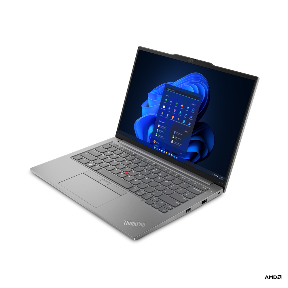 Lenovo ThinkPad E14 Gen 5 AMD Ryzen™ 5 7530U 512GB SSD 8GB 14" (1920x1200) WIN11 Pro ARCTIC GRAY Backlit Keyboard FP Reader - Image 3