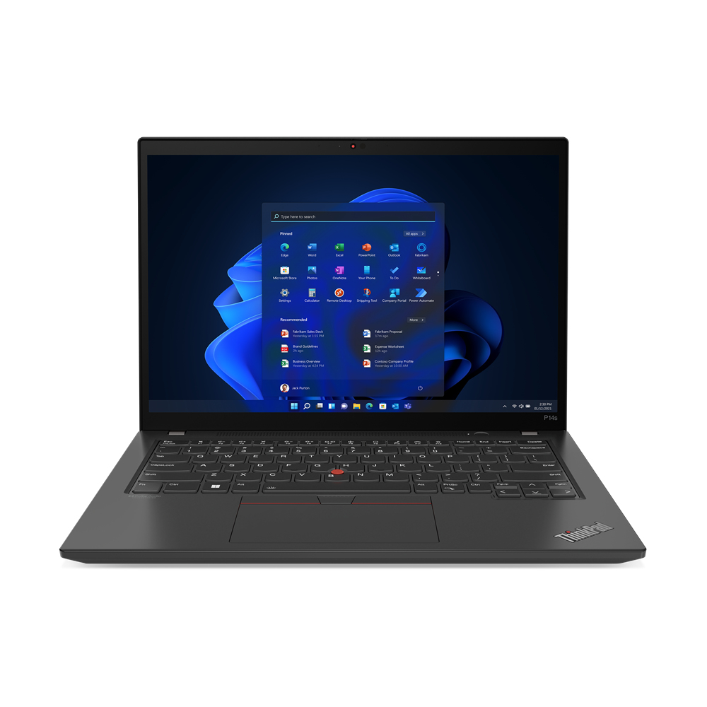 Lenovo ThinkPad P14s Gen 3 MOBILE WORKSTATION Core™ i7-1260P 1TB SSD 32GB 14" (3840x2400) TOUCHSCREEN WIN11 Pro NVIDIA® T550 4096MB BLACK 1-year on-site warranty