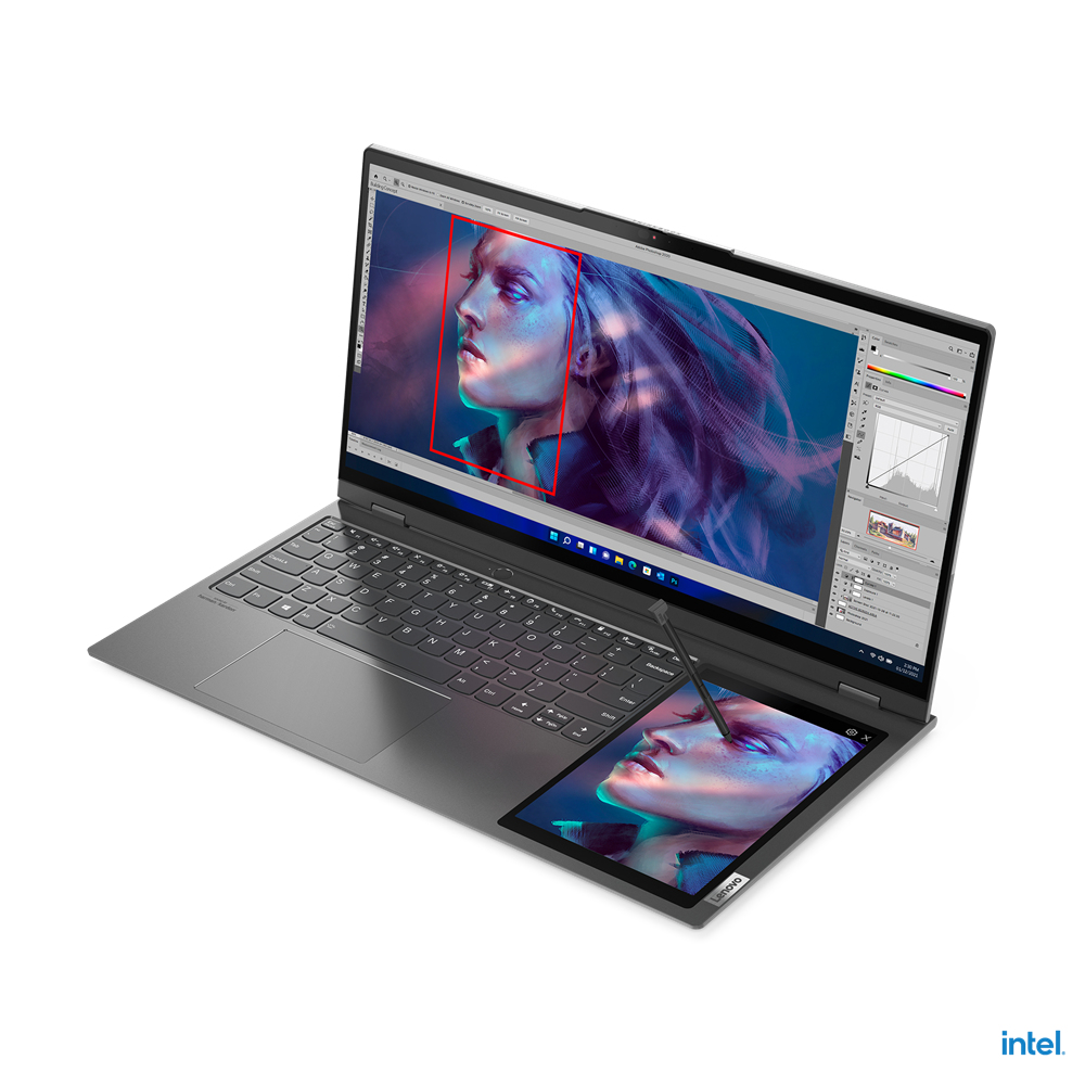 Lenovo ThinkBook Plus IAP Gen 3 DUAL SCREENS Core™ i7-12700H 1TB SSD 32GB 13.3" (3072x1440) 120Hz TOUCHSCREEN+8" (800x1280) TOUCHSCREEN WIN11 Pro STORM GRAY Backlit Keyboard FP Reader