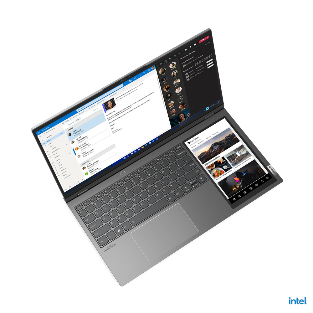Lenovo ThinkBook Plus IAP Gen 3 DUAL SCREENS Core™ i7-12700H 1TB SSD 32GB 13.3" (3072x1440) 120Hz TOUCHSCREEN+8" (800x1280) TOUCHSCREEN WIN11 Pro STORM GRAY Backlit Keyboard FP Reader - Image 5