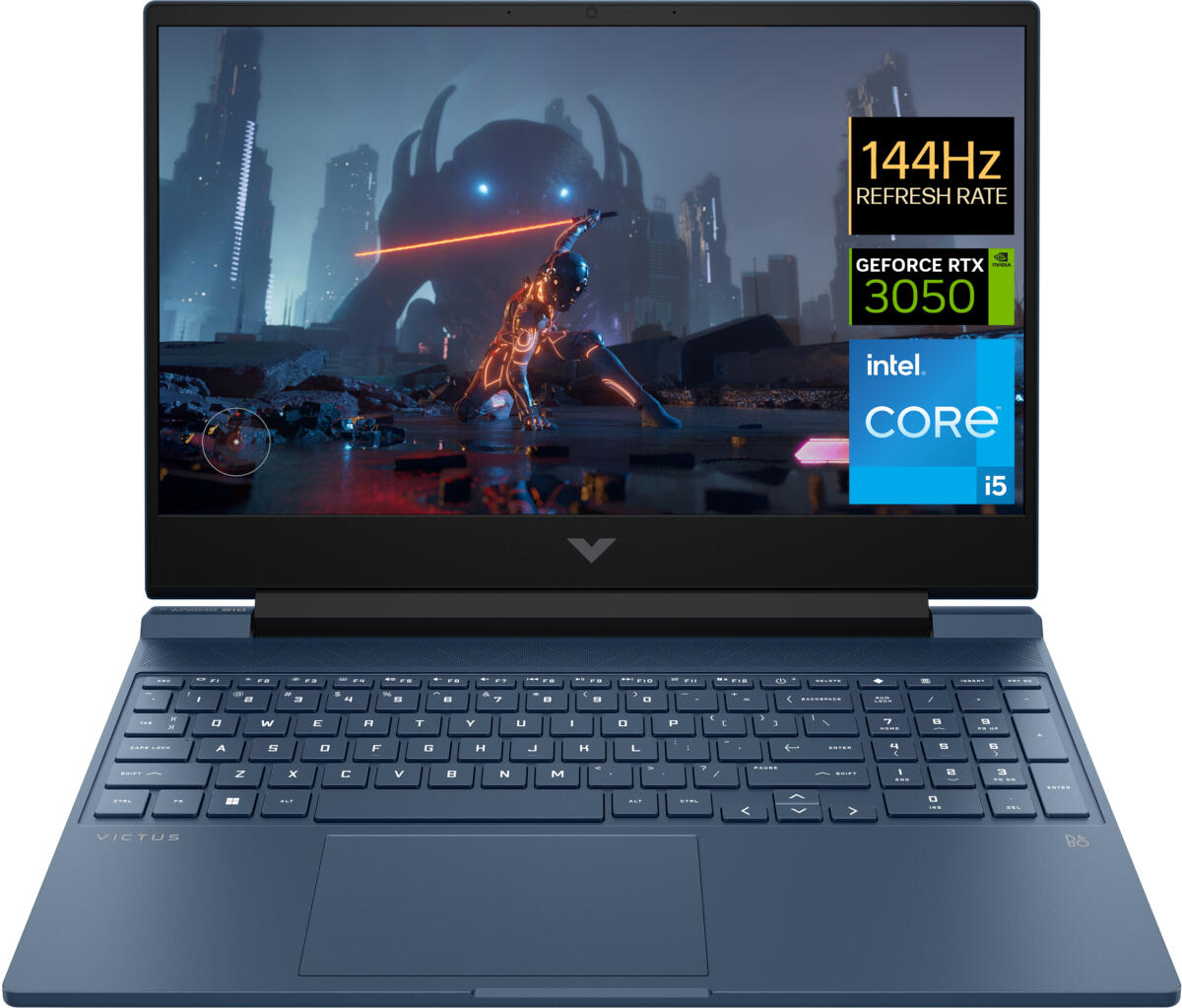 HP VICTUS 15-FA1093DX Core™ i5-13420H 512GB SSD 8GB " 15.6 FHD (1920x1080) WIN11 NVIDIA GEFORCE RTX 3050 6144MB PERFORMANCE BLUE Backlit Keyboard