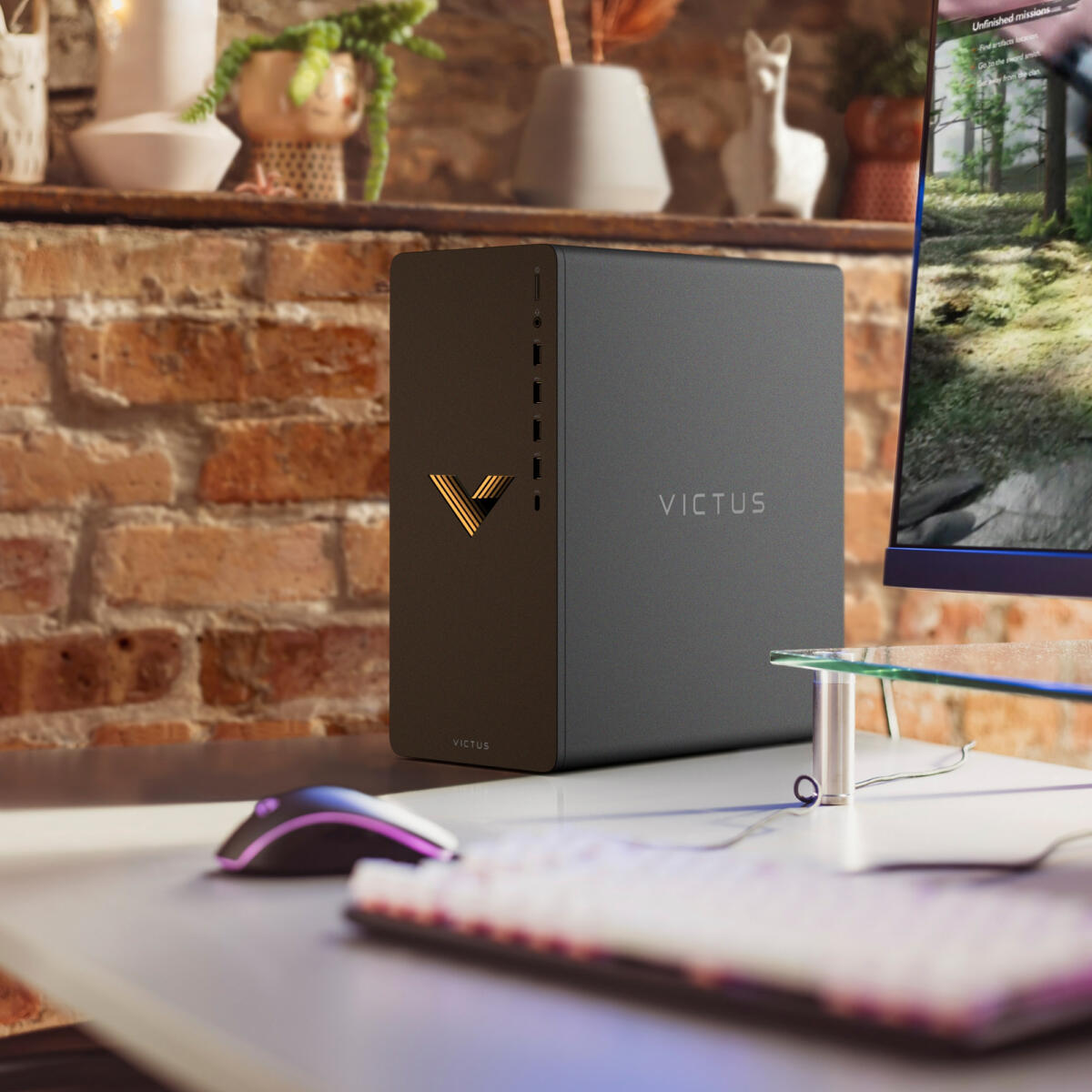 HP VICTUS 15L GAMING TG02-2347c Core™ i7-14700F 1TB SSD 32GB WIN11 NVIDIA® RTX 4060 8192MB GUN METAL BLACK Keyboard Mouse - Image 5