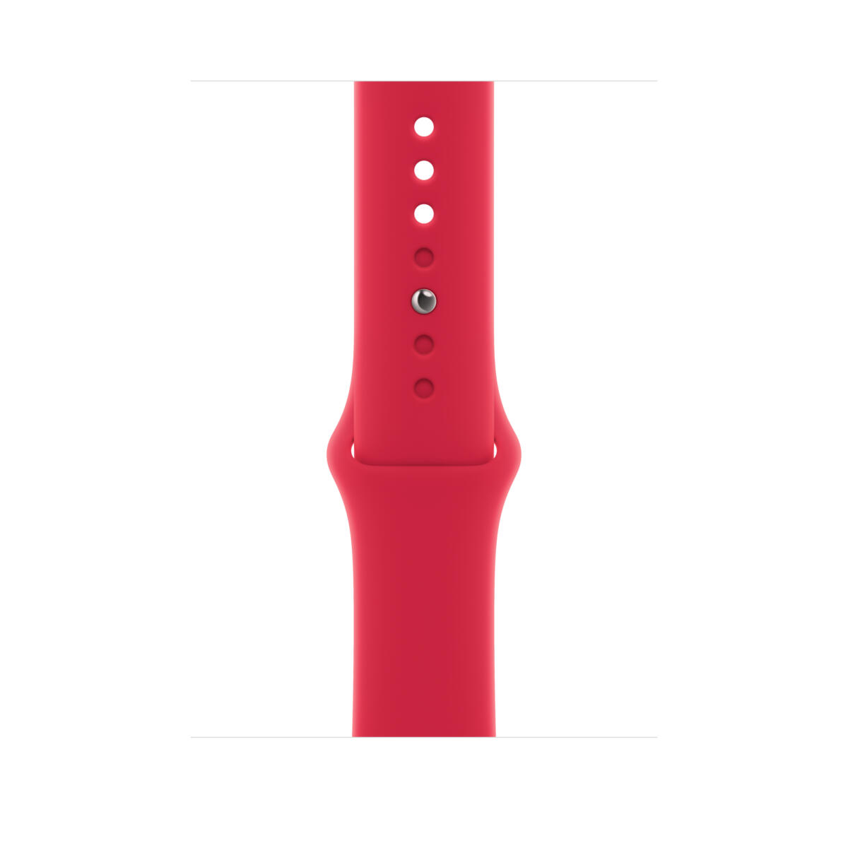Apple Watch Series 8 GPS 45mm Aluminum Case with Red Sport Band - M/L - Red - Image 3