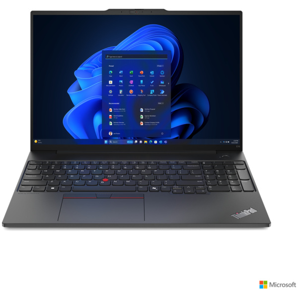 Lenovo ThinkPad E16 Gen 2 Core™ Ultra 7 155U 512GB SSD 16GB 16" (1920x1200) WIN11 Pro GRAPHITE BLACK Backlit Keyboard FP Reader