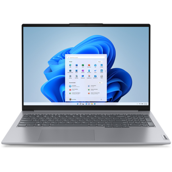 Lenovo ThinkBook 16 Gen 6 Core™ i7-1355U 512GB SSD 16GB 16" (1920x1200) TOUCHSCREEN IPS WIN11 Pro ARTIC GREY Backlit Keyboard FP Reader