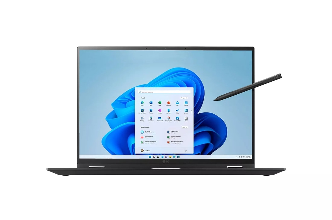LG Gram 16 16T90Q-K.AAC7U1 2-IN-1 CONVERTIBLE Core™ i7-1260P 512GB SSD 16GB 16" WQXGA (2560x1600) TOUCHSCREEN IPS WIN10 BLACK Backlit Keyboard GRADE B - Image 2