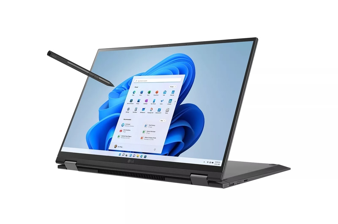 LG Gram 16 16T90Q-K.AAC7U1 2-IN-1 CONVERTIBLE Core™ i7-1260P 512GB SSD 16GB 16" WQXGA (2560x1600) TOUCHSCREEN IPS WIN10 BLACK Backlit Keyboard GRADE B