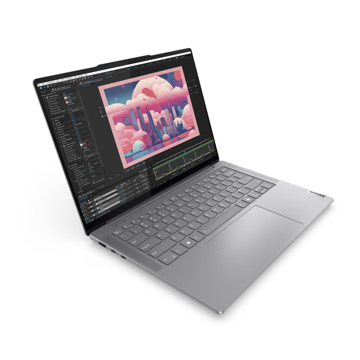 Lenovo YOGA PRO 7 14AHP9 AMD Ryzen™ 7 8845HS 1TB SSD 16GB 14.5" (2560x1600) 90Hz TOUCHSCREEN WIN11 Pro NVIDIA® RTX 3050 6144MB LUNA GRAY Backlit Keyboard - Image 4