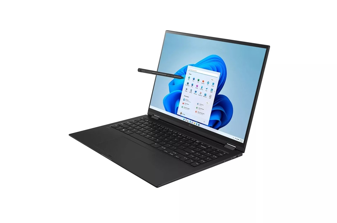 LG Gram 16 16T90Q-K.AAC7U1 2-IN-1 CONVERTIBLE Core™ i7-1260P 512GB SSD 16GB 16" WQXGA (2560x1600) TOUCHSCREEN IPS WIN10 BLACK Backlit Keyboard GRADE B - Image 4