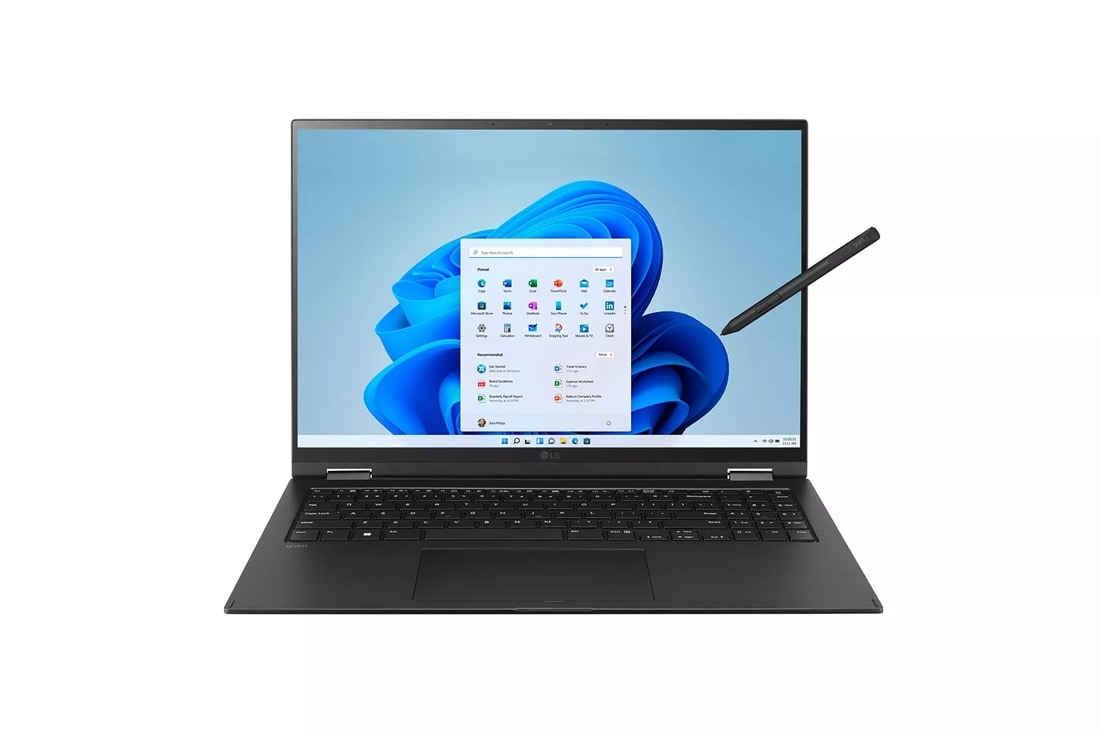 LG Gram 16 16T90Q-K.AAC7U1 2-IN-1 CONVERTIBLE Core™ i7-1260P 512GB SSD 16GB 16" WQXGA (2560x1600) TOUCHSCREEN IPS WIN10 BLACK Backlit Keyboard GRADE B - Image 3