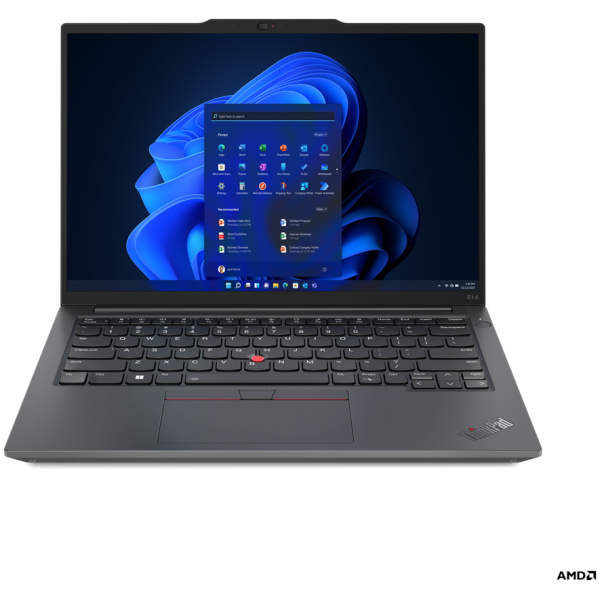 Lenovo ThinkPad E14 Gen 5 AMD Ryzen™ 5 7530U 256GB SSD 16GB 14" (1920x1200) WIN11 Pro GRAPHITE BLACK Backlit Keyboard FP Reader