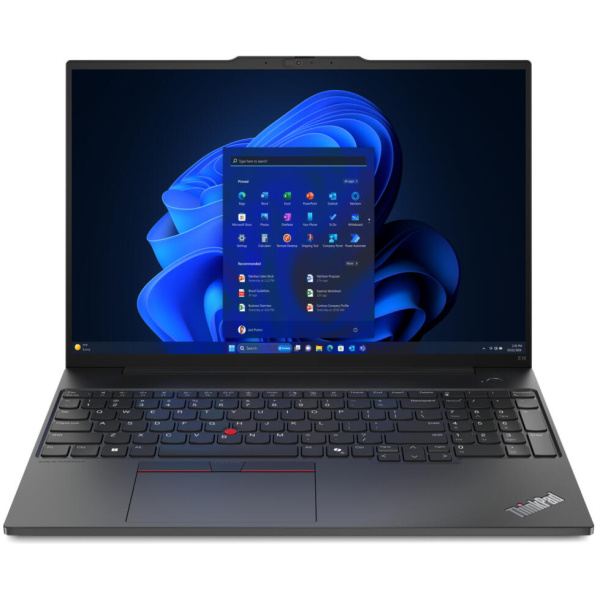 Lenovo ThinkPad E16 Gen 2 Core™ Ultra 5 125U 256GB SSD 16GB 16" (1920x1200) WIN11 Pro GRAPHITE BLACK Backlit Keyboard FP Reader